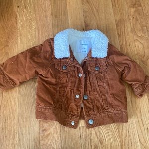 Sherpa collar jacket 3-6 months
